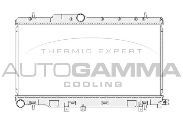 104187 AUTOGAMMA Радиатор, охлаждение двигателя