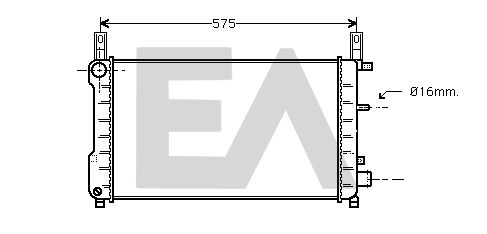 31R22054 EACLIMA Радиатор, охлаждение двигателя