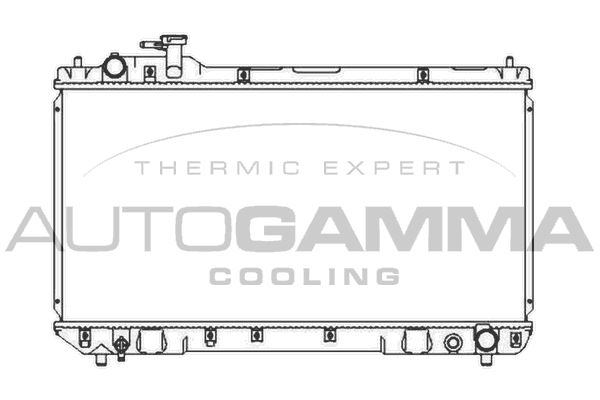 107131 AUTOGAMMA Радиатор, охлаждение двигателя