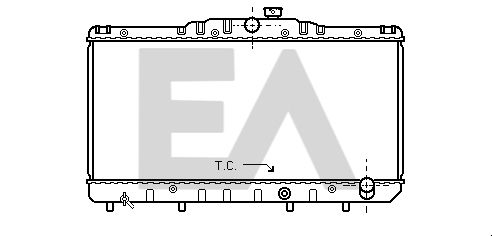 31R71014 EACLIMA Радиатор, охлаждение двигателя