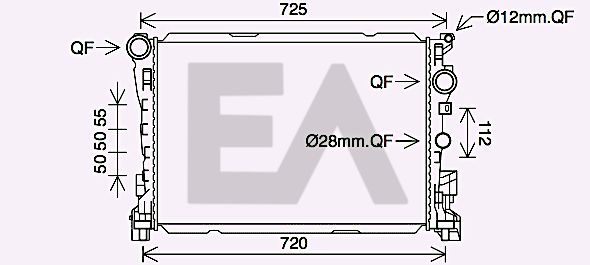 31R50104 EACLIMA Радиатор, охлаждение двигателя