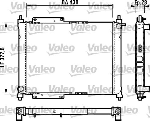 732758 VALEO Радиатор, охлаждение двигателя