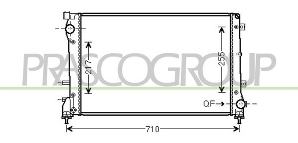 FT030R004 PRASCO Радиатор, охлаждение двигателя