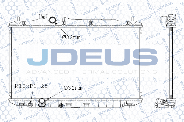 M0130490 JDEUS Радиатор, охлаждение двигателя