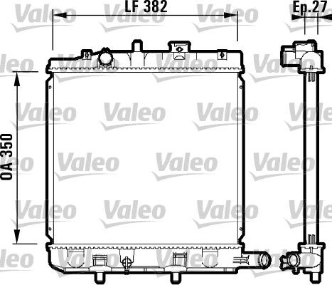 732726 VALEO Радиатор, охлаждение двигателя