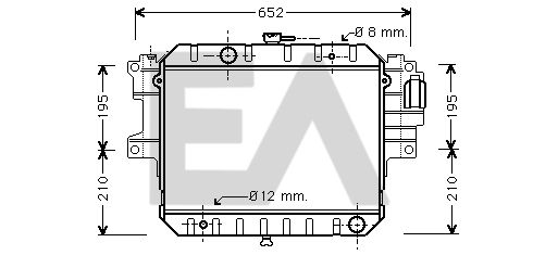 31R19018 EACLIMA Радиатор, охлаждение двигателя