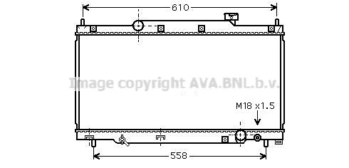 HD2216 AVA QUALITY COOLING Радиатор, охлаждение двигателя