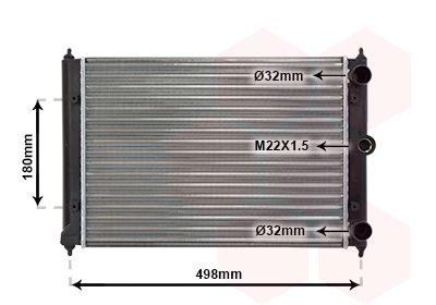 58002092 VAN WEZEL Радиатор, охлаждение двигателя