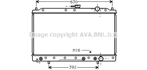 MTA2046 PRASCO Радиатор, охлаждение двигателя