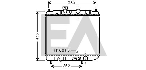 31R51124 EACLIMA Радиатор, охлаждение двигателя