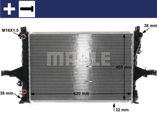 CR1547000S MAHLE Радиатор, охлаждение двигателя