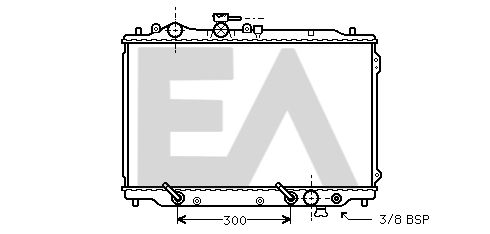 31R52043 EACLIMA Радиатор, охлаждение двигателя