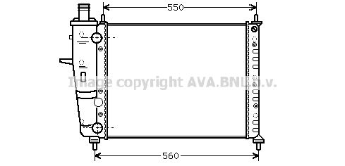 FTA2230 AVA QUALITY COOLING Радиатор, охлаждение двигателя