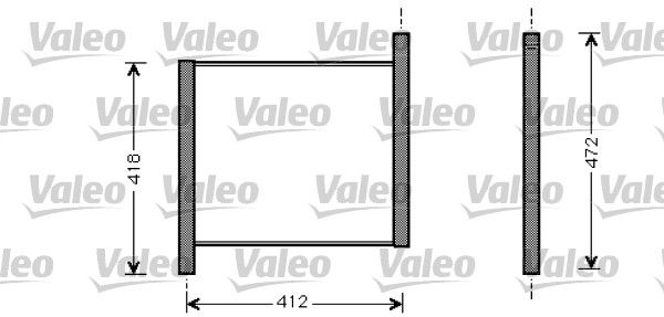 734848 VALEO Радиатор, охлаждение двигателя