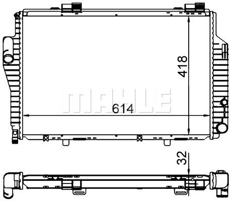 CR307000S MAHLE Радиатор, охлаждение двигателя