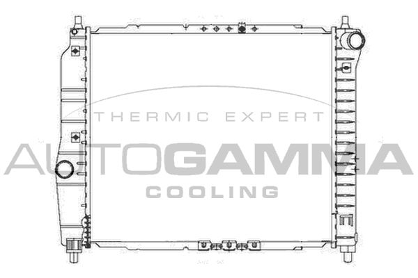 103648 AUTOGAMMA Радиатор, охлаждение двигателя
