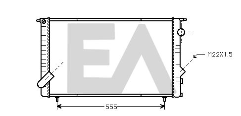 31R60041 EACLIMA Радиатор, охлаждение двигателя