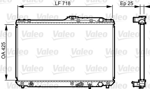 731684 VALEO Радиатор, охлаждение двигателя