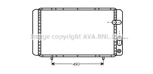 RTA2084 AVA QUALITY COOLING Радиатор, охлаждение двигателя