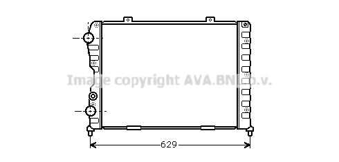 ALA2056 AVA QUALITY COOLING Радиатор, охлаждение двигателя