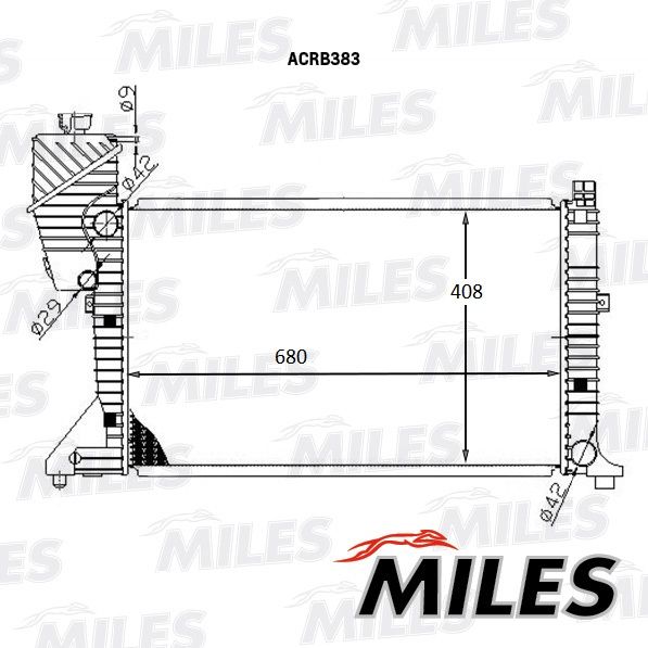 ACRB383 MILES Радиатор, охлаждение двигателя