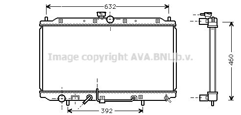 MT2112 AVA QUALITY COOLING Радиатор, охлаждение двигателя