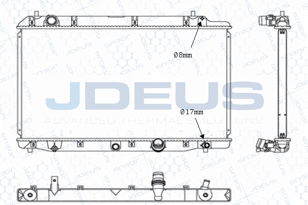 M0130320 JDEUS Радиатор, охлаждение двигателя
