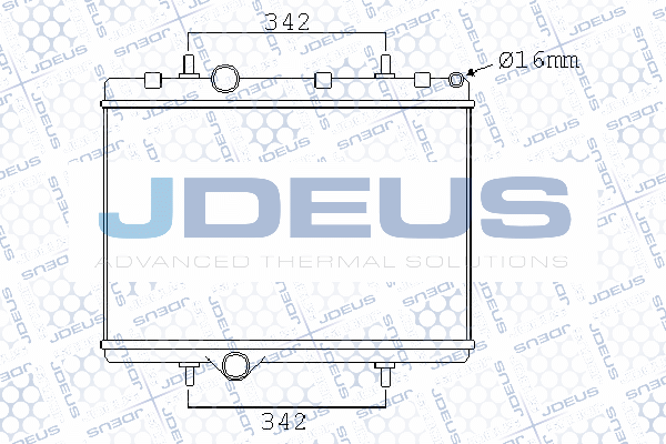 007M58 JDEUS Радиатор, охлаждение двигателя