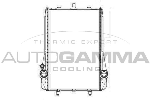 104035 AUTOGAMMA Радиатор, охлаждение двигателя
