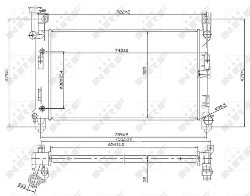 WG1722752 WILMINK GROUP Радиатор, охлаждение двигателя