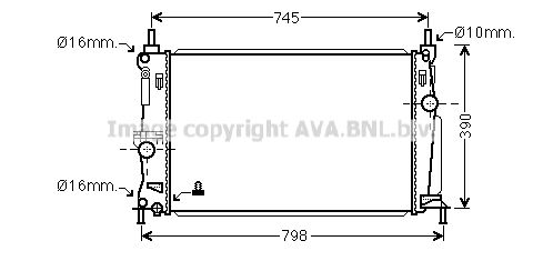 MZ2254 PRASCO Радиатор, охлаждение двигателя