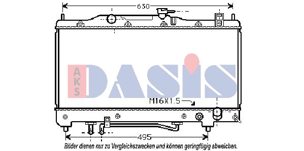 211990N AKS DASIS Радиатор, охлаждение двигателя