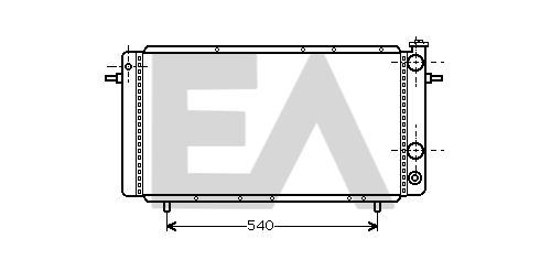 31R60020 EACLIMA Радиатор, охлаждение двигателя