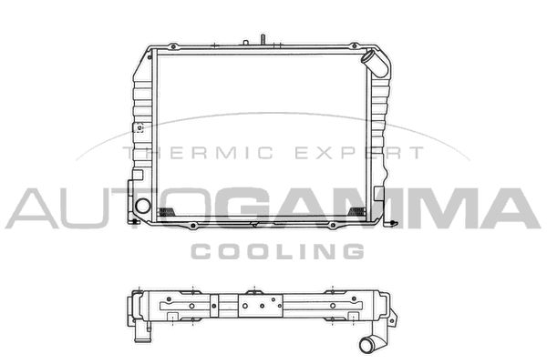 101275 AUTOGAMMA Радиатор, охлаждение двигателя