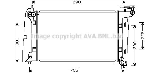 TO2323 AVA QUALITY COOLING Радиатор, охлаждение двигателя