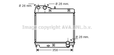 HD2178 AVA QUALITY COOLING Радиатор, охлаждение двигателя