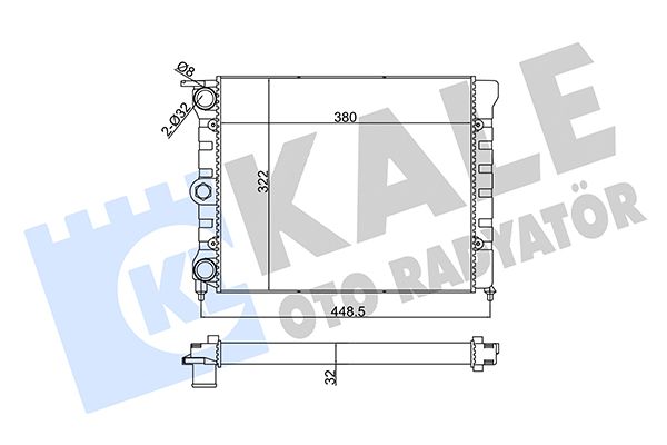 139400 KALE OTO RADYATÖR Радиатор, охлаждение двигателя