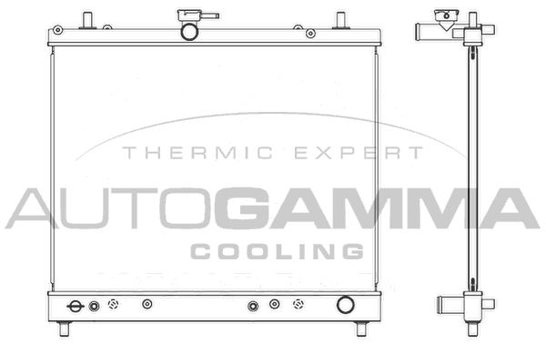 107373 AUTOGAMMA Радиатор, охлаждение двигателя