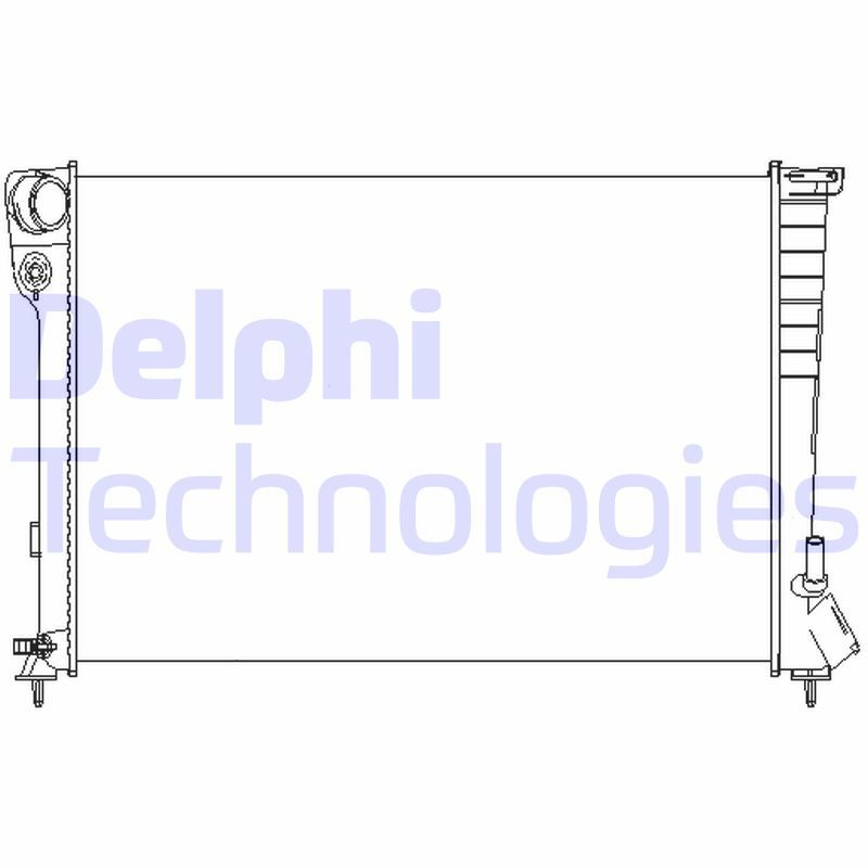 TSP0524066 DELPHI Радиатор, охлаждение двигателя