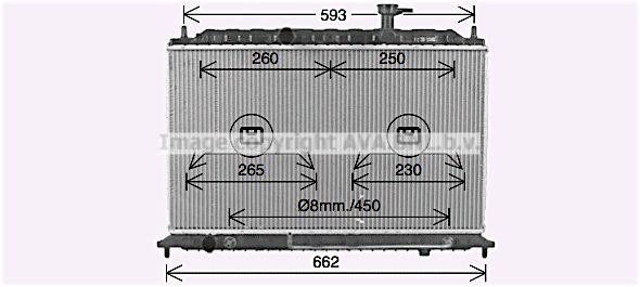 KA2302 AVA QUALITY COOLING Радиатор, охлаждение двигателя