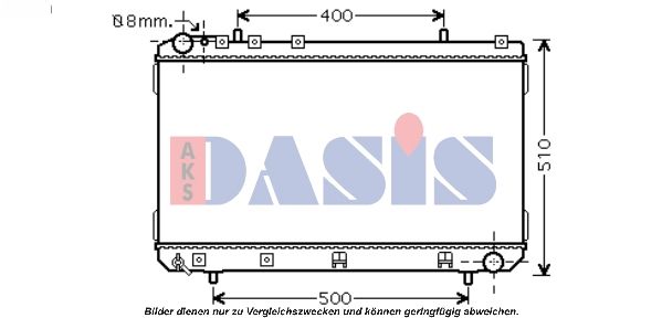 520105N AKS DASIS Радиатор, охлаждение двигателя