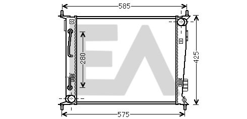 31R36056 EACLIMA Радиатор, охлаждение двигателя