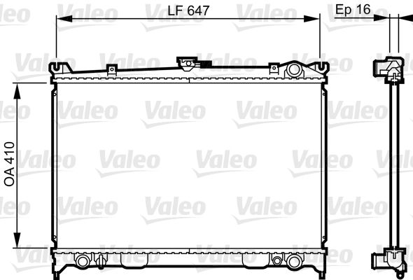 731654 VALEO Радиатор, охлаждение двигателя