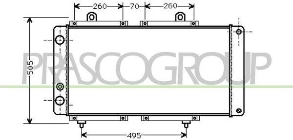 FT917R002 PRASCO Радиатор, охлаждение двигателя