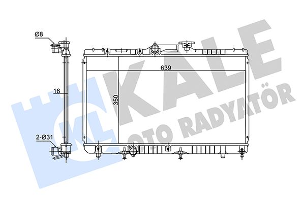 136600 KALE OTO RADYATÖR Радиатор, охлаждение двигателя