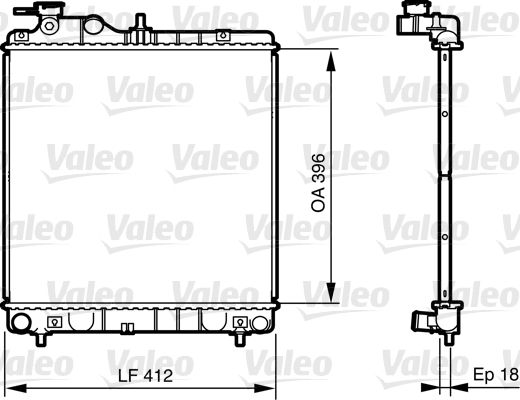 735562 VALEO Радиатор, охлаждение двигателя