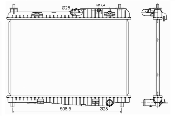 WG1722088 WILMINK GROUP Радиатор, охлаждение двигателя