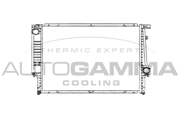 101982 AUTOGAMMA Радиатор, охлаждение двигателя