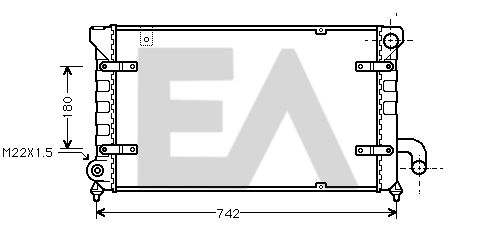 31R67013 EACLIMA Радиатор, охлаждение двигателя