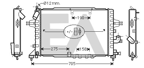 31R54202 EACLIMA Радиатор, охлаждение двигателя